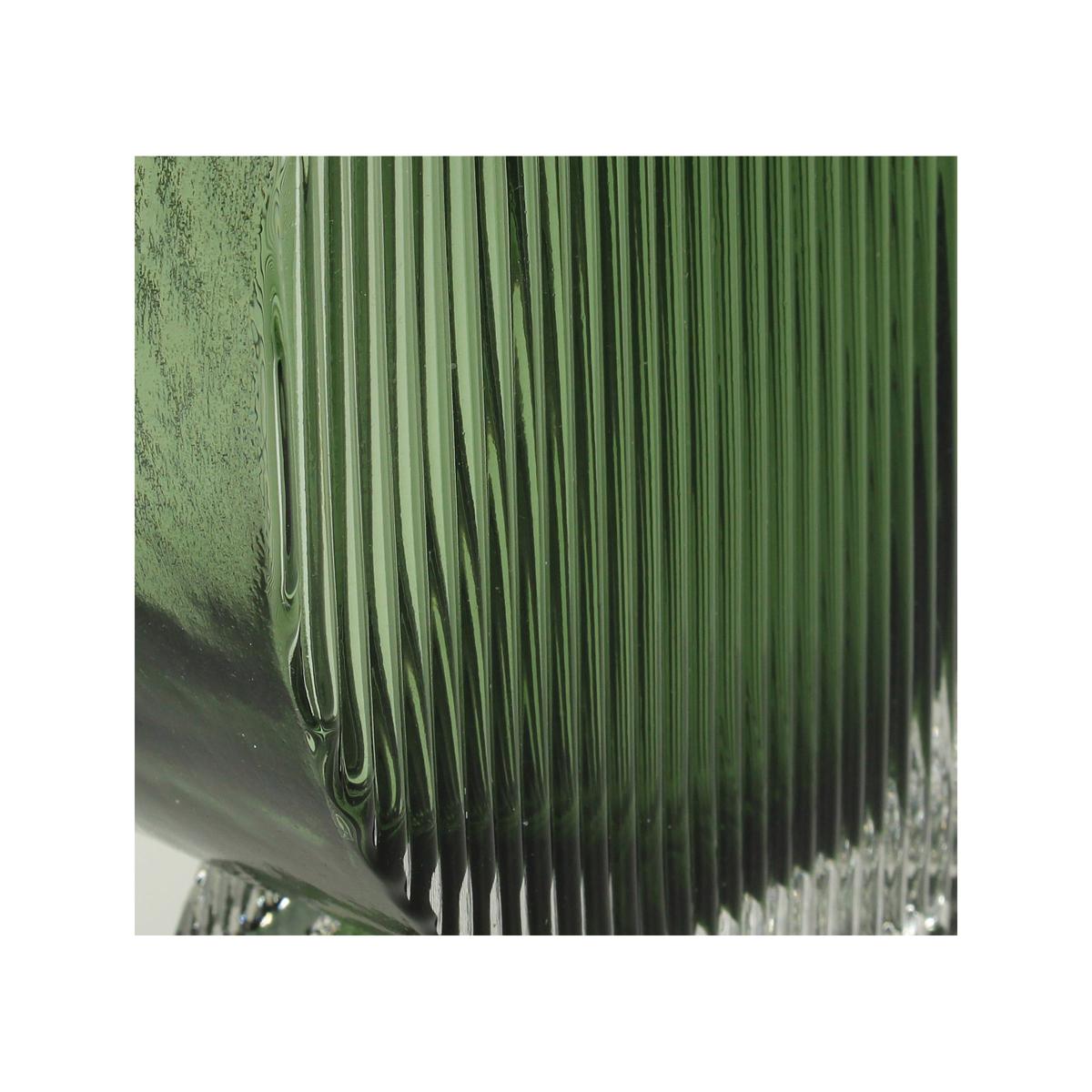 Βάζο Πράσινο Γυαλί 12x6x20