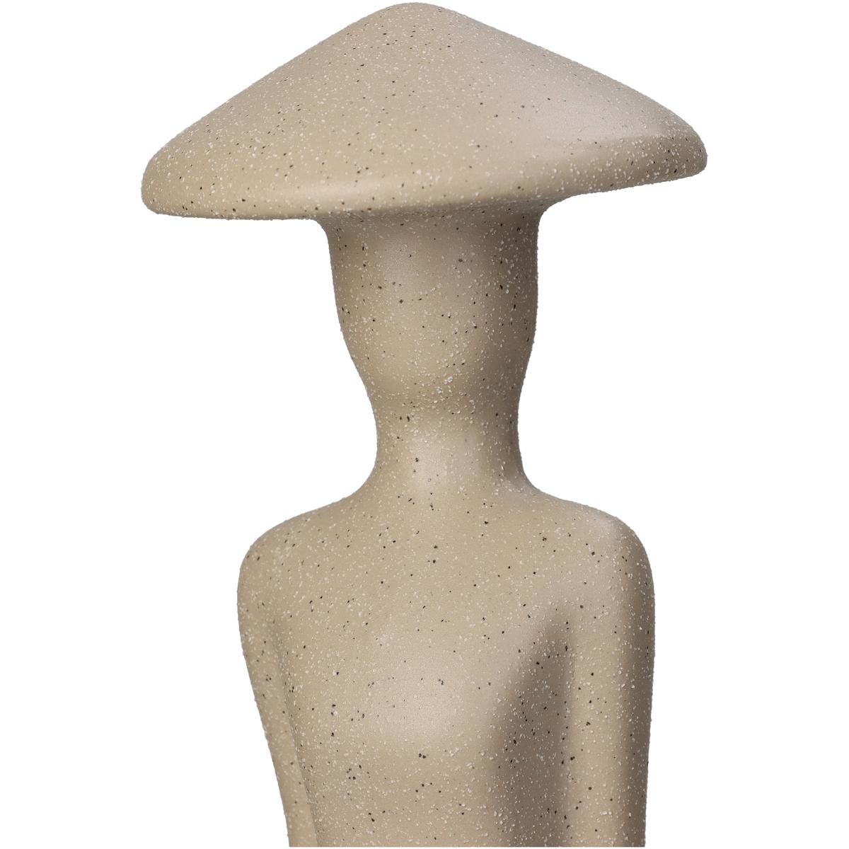 Διακοσμητικό Φιγούρα Άνθρωπος Κεραμικό Μπεζ 9x8x31.5