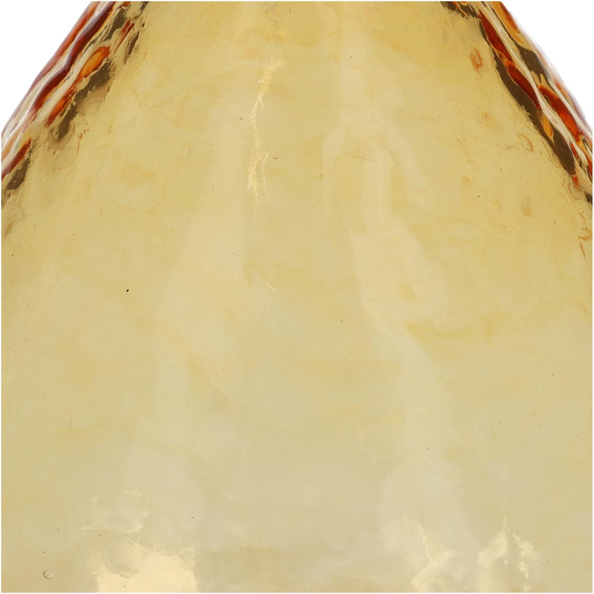 Βάζο Ώχρα Ανακυκλωμένο Γυαλί 15.2x15.2x25.4