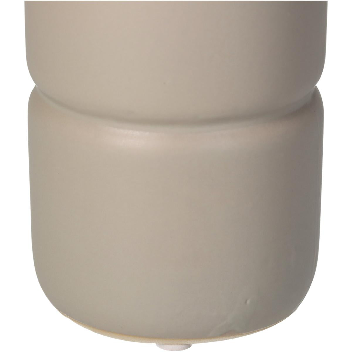 Βάζο Μπουκάλι Μπεζ Κεραμικό 8x8x26