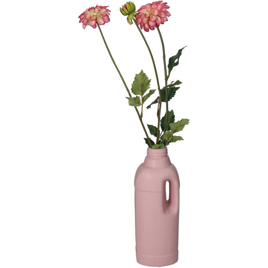 Βάζο Μπουκάλι Ροζ Κεραμικό 9.3x8.8x25.5