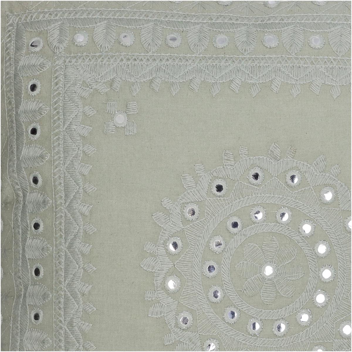 Μαξιλάρι Καθρέπτης Εκρού Βαμβακερό 45x45εκ