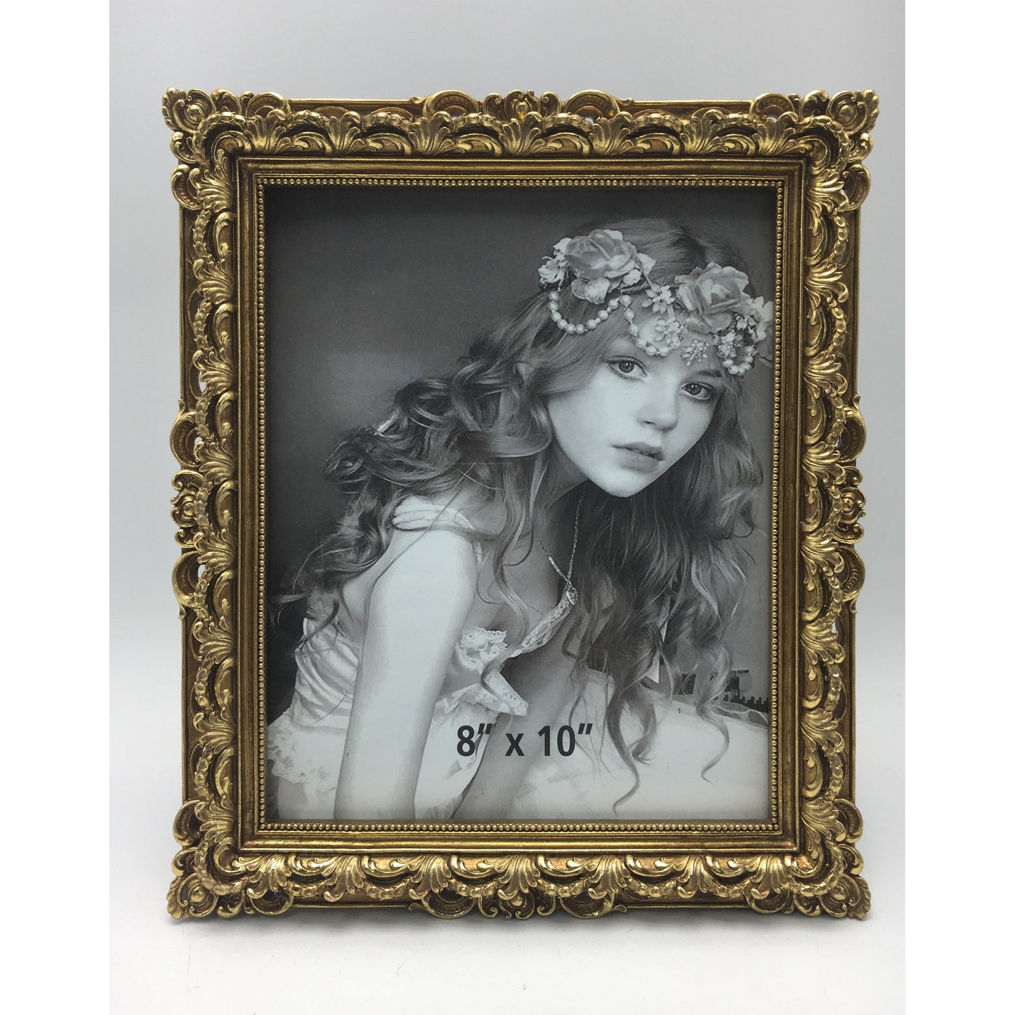 Κορνίζα Polyresin Χρυσή Ανάγλυφη 20×25εκ