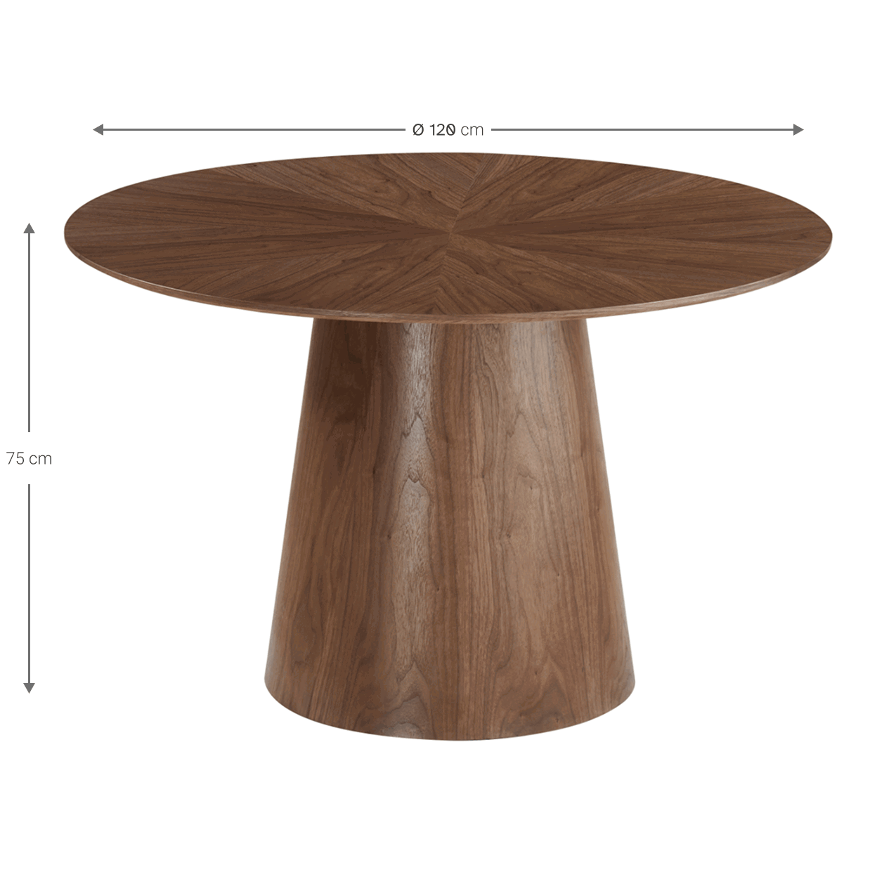 Τραπέζι Hazelton 120x120x75
