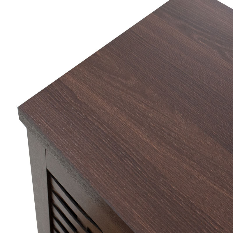 Παπουτσοθήκη 16 Ζευγών Ξύλινη Καφέ/Ανθρακί 116x40x92