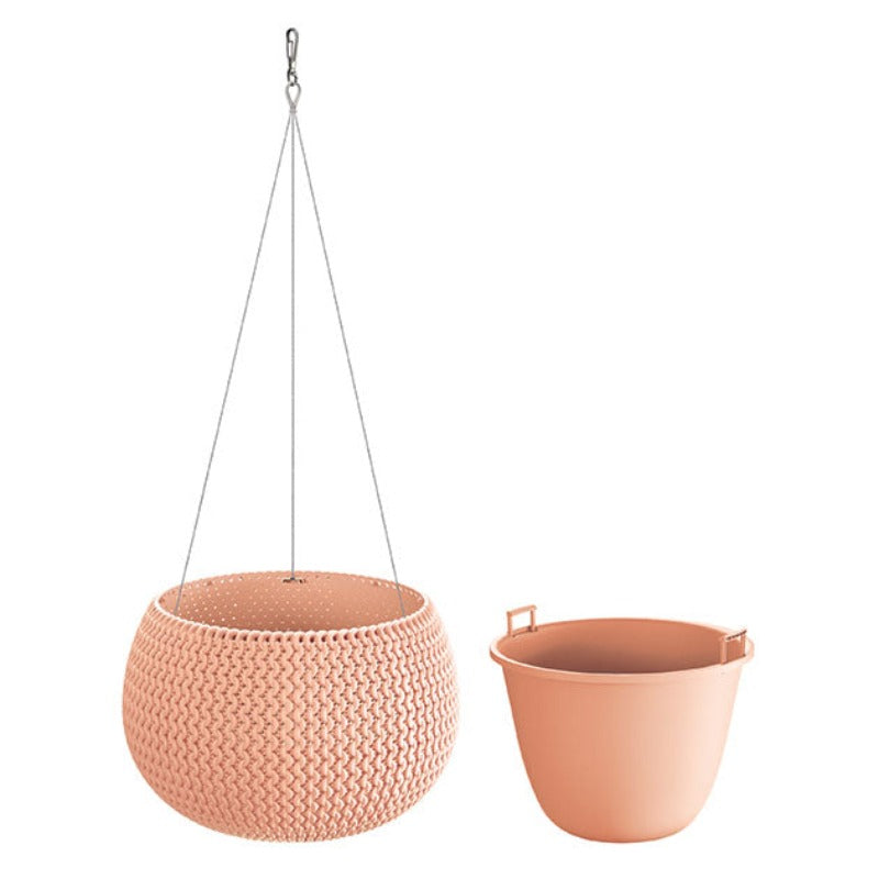 Κασπώ Κρεμαστό Πλαστικό Σομόν 29x29x20