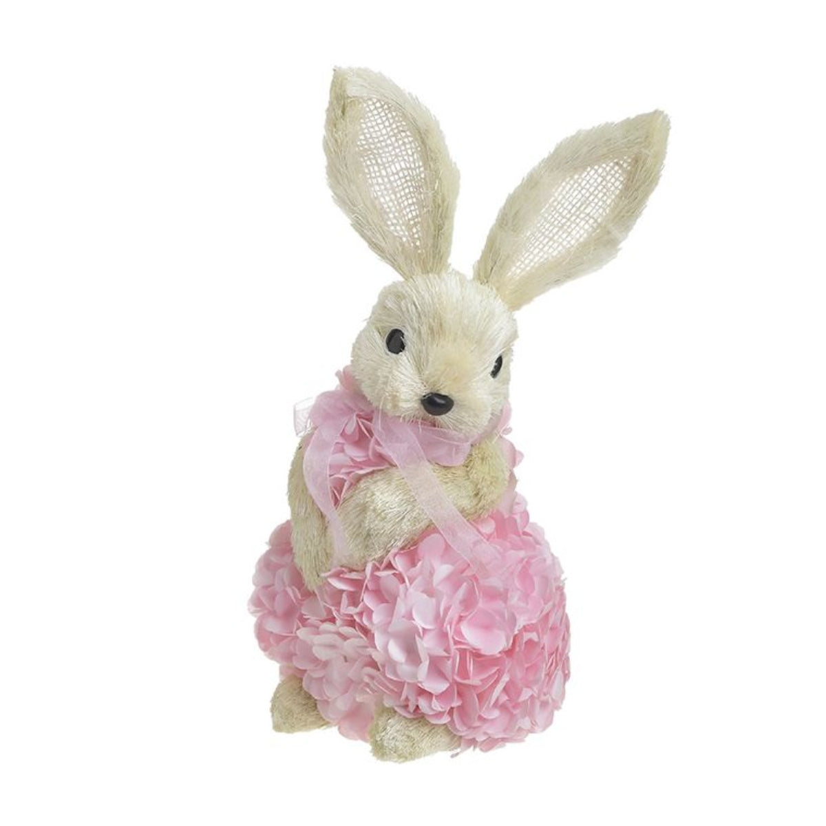 Διακοσμητικός Λαγός Αφρολέξ Μπεζ/Ροζ 15x13x28