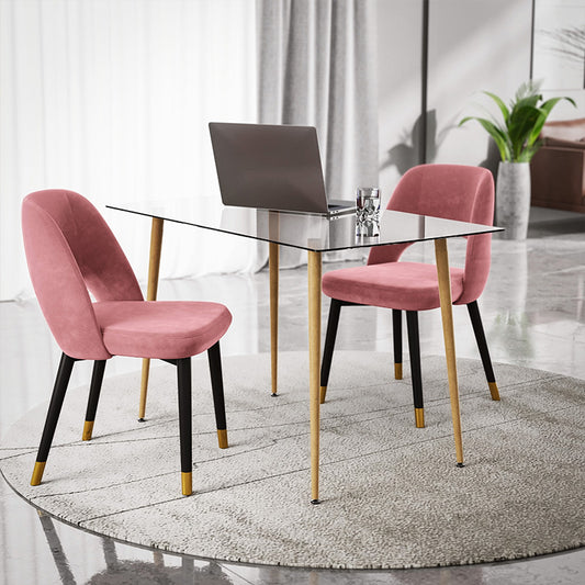 Τραπέζι Chloe Γυάλινο 8Χιλ Ανθρακί - Πόδι Φυσικό 120x70x75