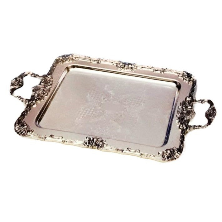 Δίσκος Επάργυρος Ασημί 53x33x4