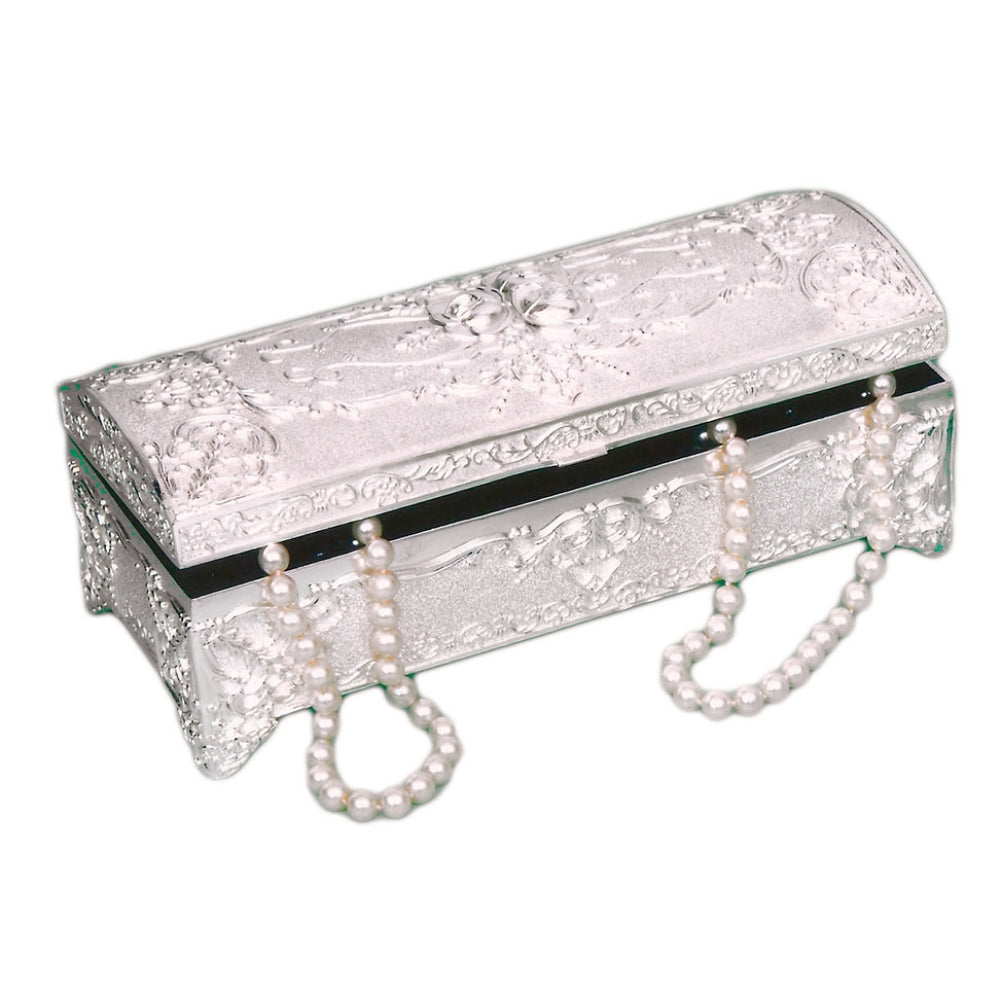 Μπιζουτιέρα Επάργυρη Μεταλλική Ασημί 23x10x8