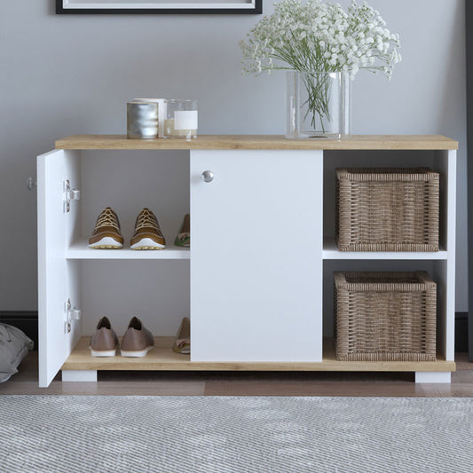 Έπιπλο Εισόδου Deril Λευκό-Sonoma 90x33x52.5