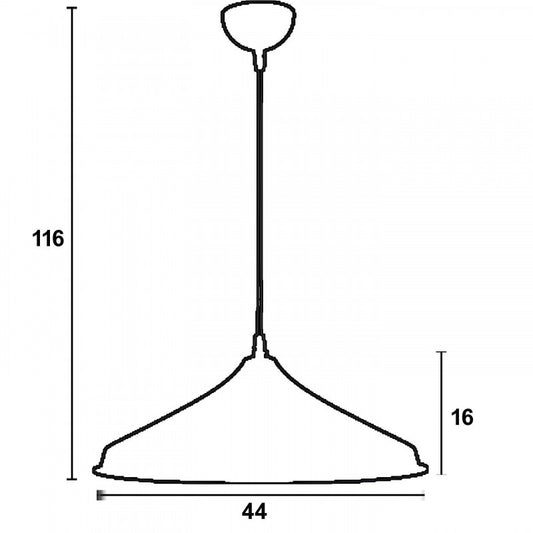Φωτιστικό Φθορίου LED Plexiglass Κόκκινο Σατινέ 32W