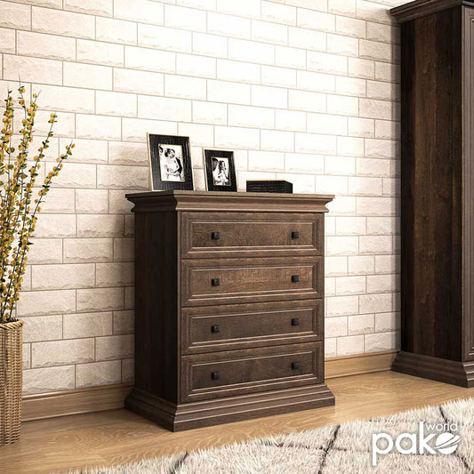 Συρταριέρα Ξύλινη Καφέ 80x40x96