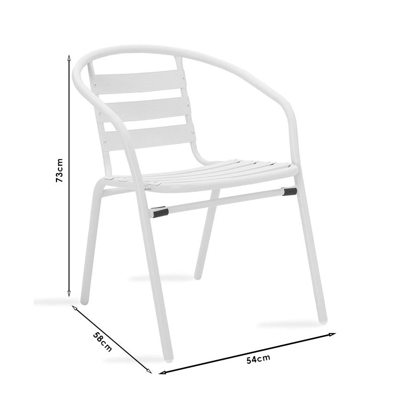 Πολυθρόνα Κήπου Μεταλλική Ανθρακί 54x58x73