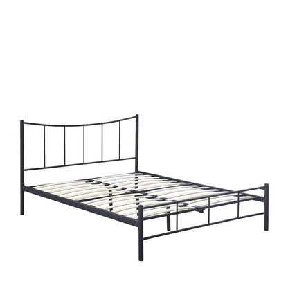 ArteLibre Κρεβάτι Διπλό Μεταλλικό Μαύρο 14250017