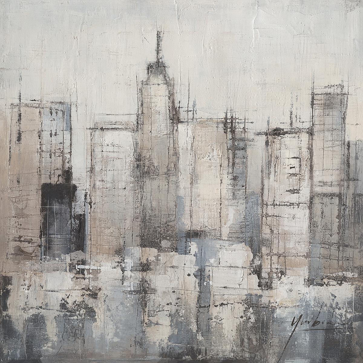 Πίνακας "Πόλη" Καμβάς 80x80εκ