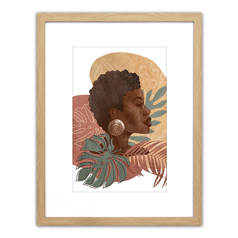 Πίνακας σε Κορνίζα Πλαστικό 'Πορταίτο Γυναίκας' 35x45x1.8