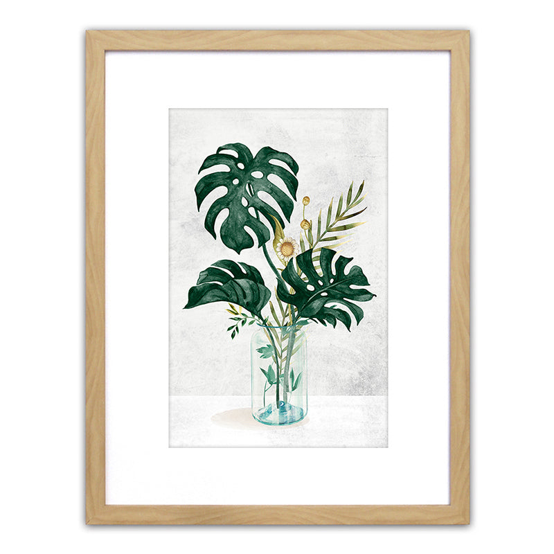 Πίνακας σε Κορνίζα Πλαστικό 'Λουλούδια σε Βάζο' 35x45x1.8