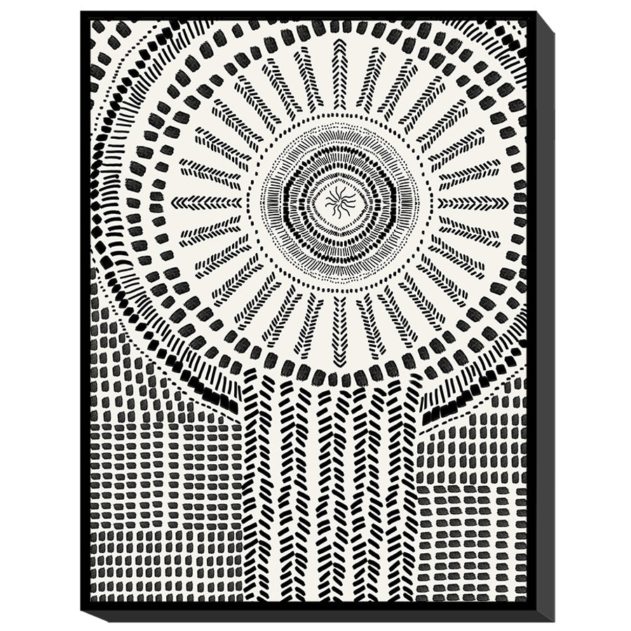 Πίνακας 'Μοντέρνα Τέχνη' Καμβάς Λευκός/Μαύρος 60x4x80