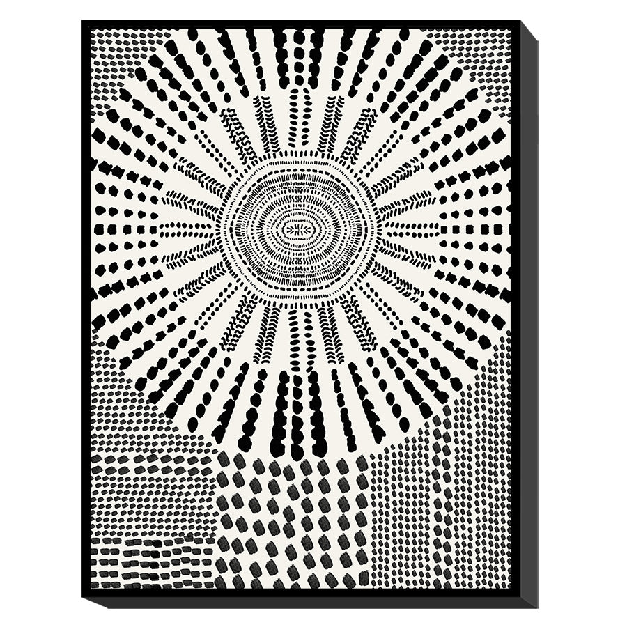 Πίνακας 'Μοντέρνα Τέχνη' Καμβάς Λευκός/Μαύρος 60x4x80