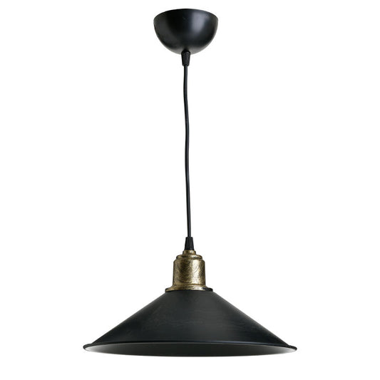 Φωτιστικό Οροφής Μονόφωτο PWL-0964 Ε27 Μαύρο-Bronze Antique Φ30X62