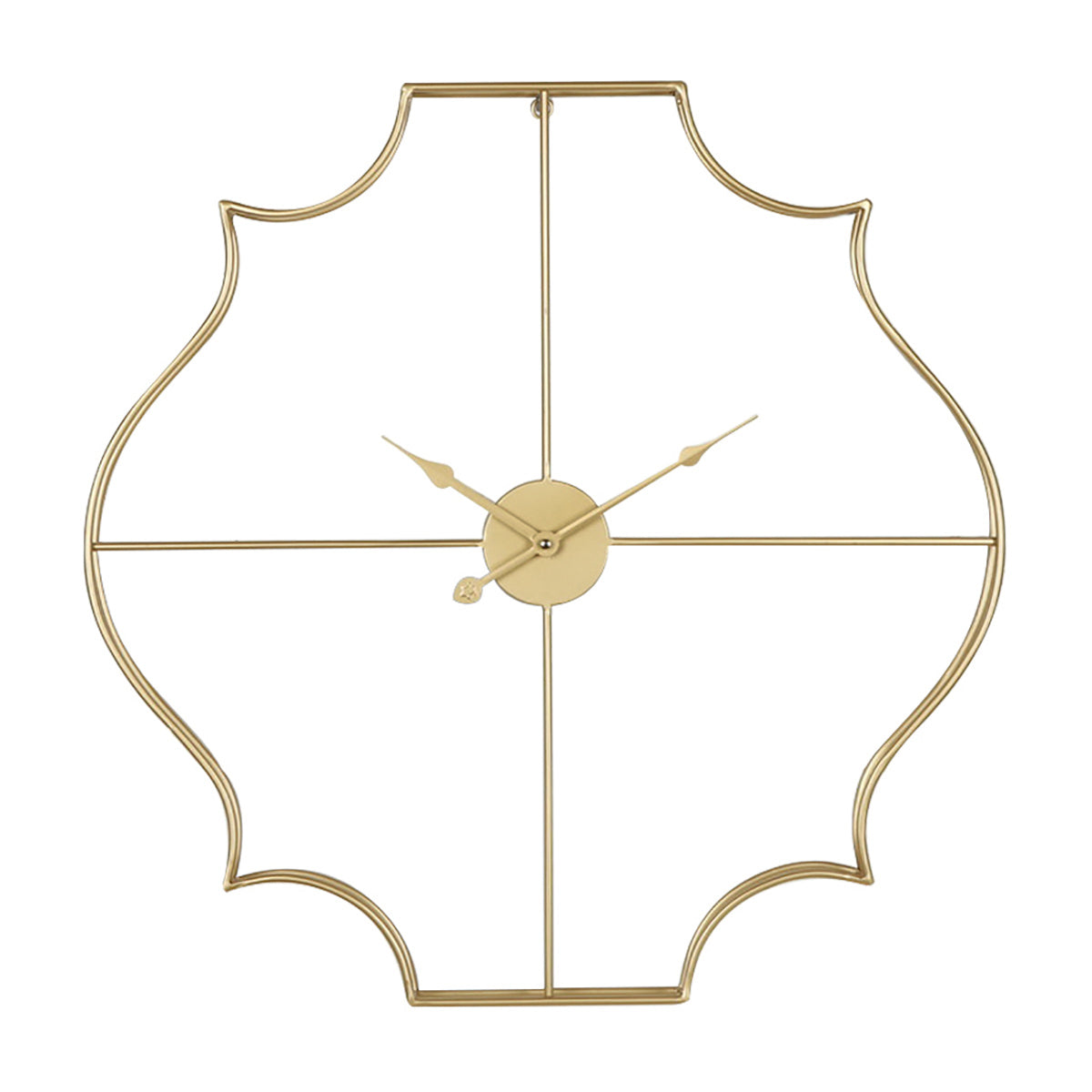 Ρολόι Τοίχου Μεταλλικό Χρυσό 60x5x60