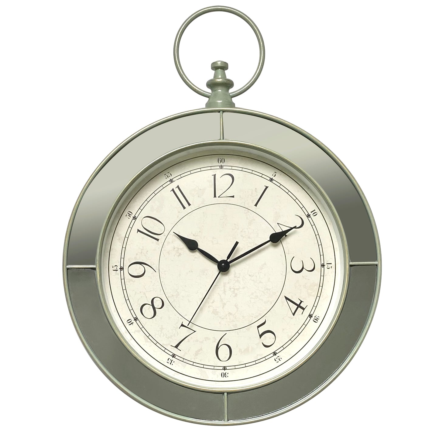 Ρολόι Τοίχου Πλαστικό Πράσινο 41x6x59