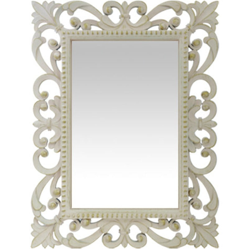 Καθρέπτης Τοίχου Πλαστικός Αντικέ Μπεζ 46x5x61