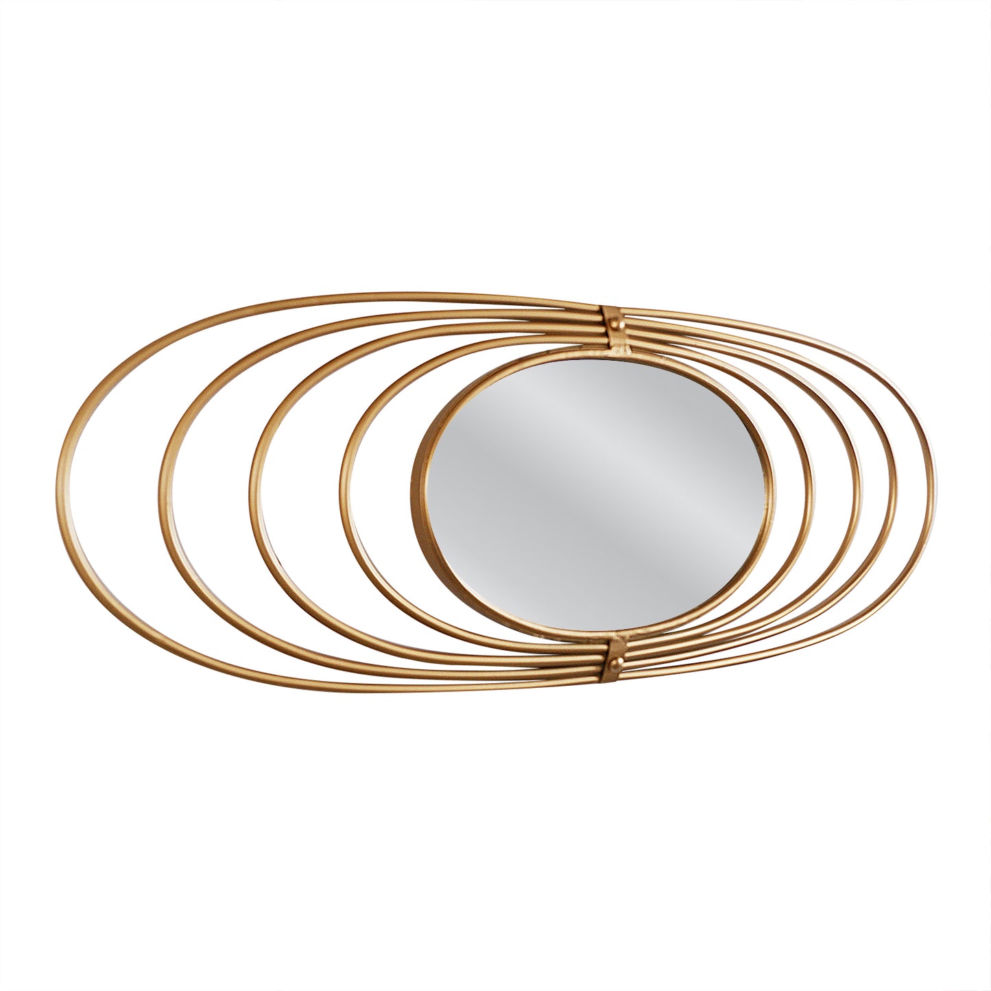 Καθρέπτης Τοίχου Μεταλλικός Χρυσός 90x3x33