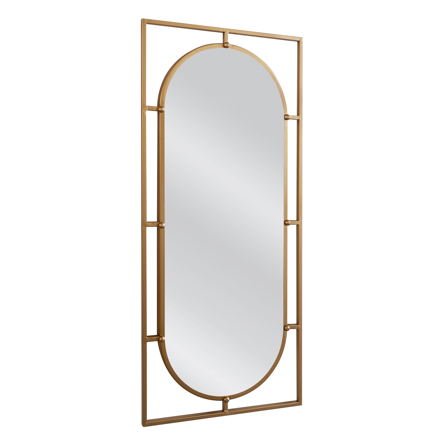 Καθρέπτης Τοίχου Μεταλλικός Χρυσός 40x3x90