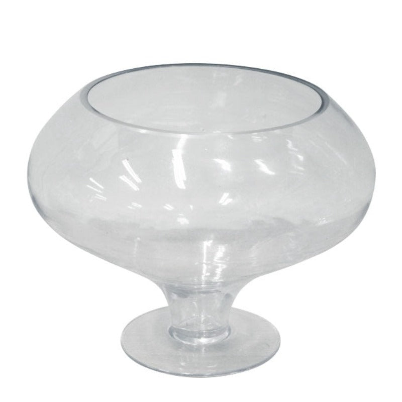 Μπωλ με Πόδι Γυάλινο Διάφανο 20x20x24