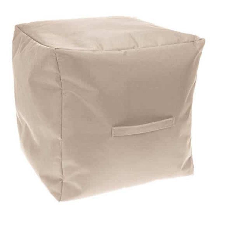 Πουφ Υφασμάτινο Μπεζ 40x40x40