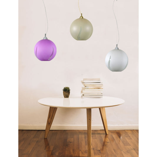 Φωτιστικό Μονόφωτο Γυαλί Λευκό Ε27 Φ30