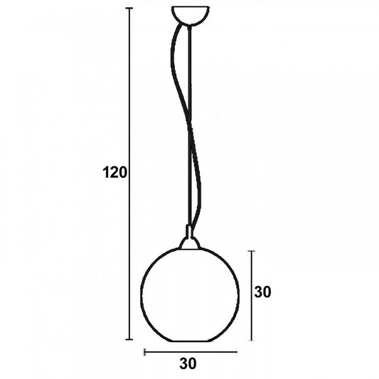 Φωτιστικό Μονόφωτο Γυαλί Λιλά Ε27 Φ30