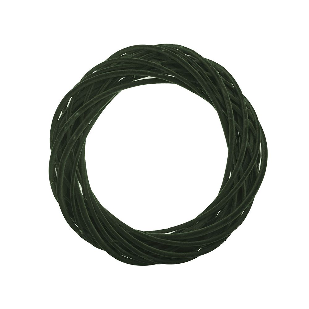 Χριστουγεννιάτικο Στεφάνι Βελούδινο Πράσινο 40x5x40