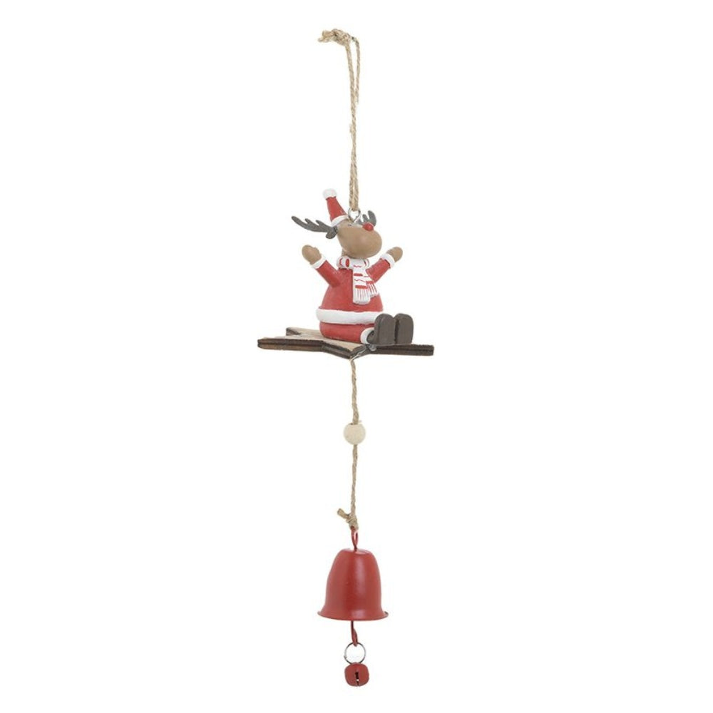 Διακοσμητικός Τάρανδος Πολυρεσίνης/Μεταλλικός Πολύχρωμος 7x7x19