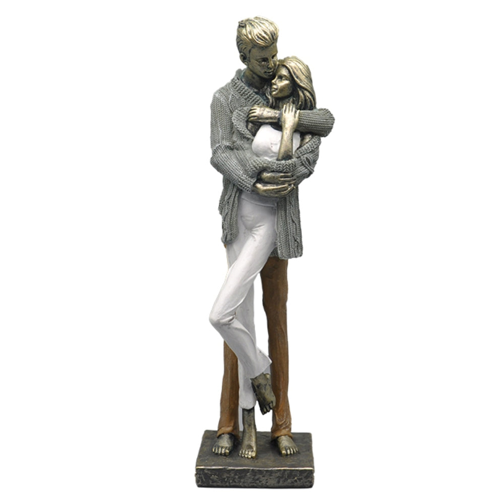 Διακοσμητικό Ζευγάρι Πολυρεσίνης Πολύχρωμο 10x10x34