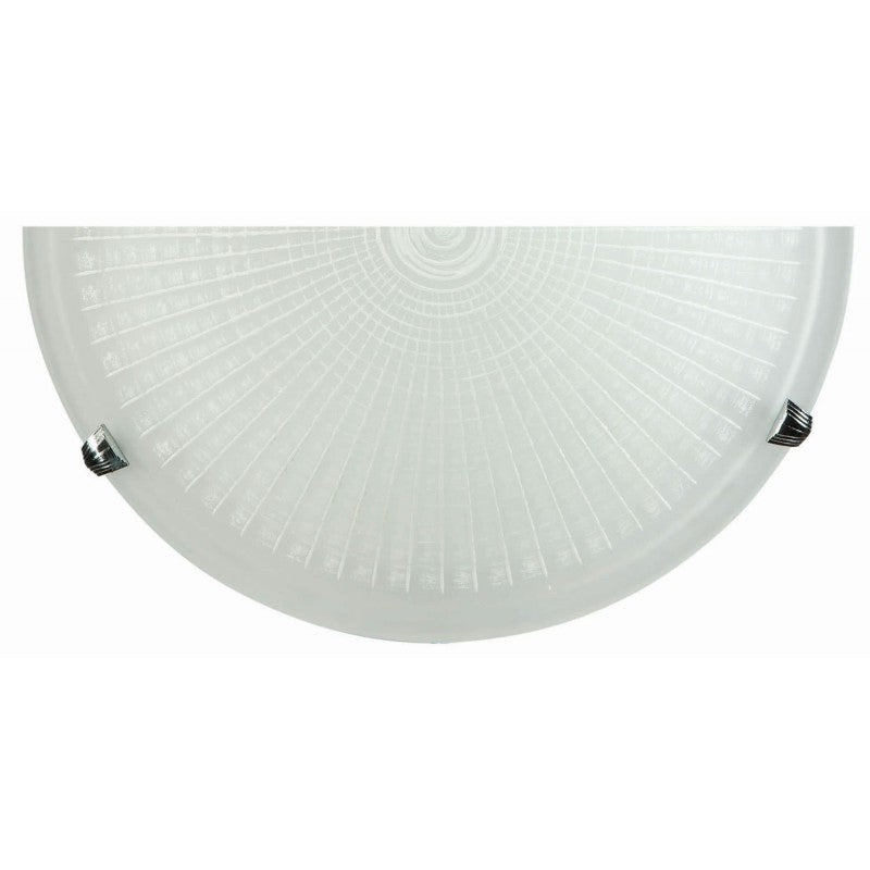 Απλίκα Γυαλί Λευκό 1xE27 Φ30