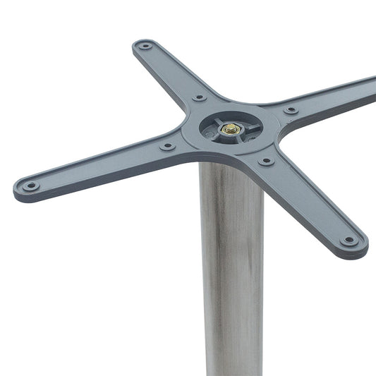 Βάση Τραπεζιού Μπαρ Αλουμινένια Ασημί 59x59x94