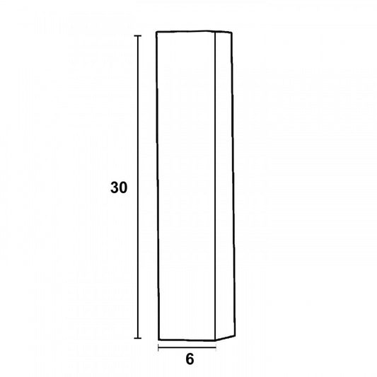 Φωτιστικό Μονόφωτο Οροφής Αλουμίνιο Τετράγωνο Γαλβανιζέ GU10 Φ6