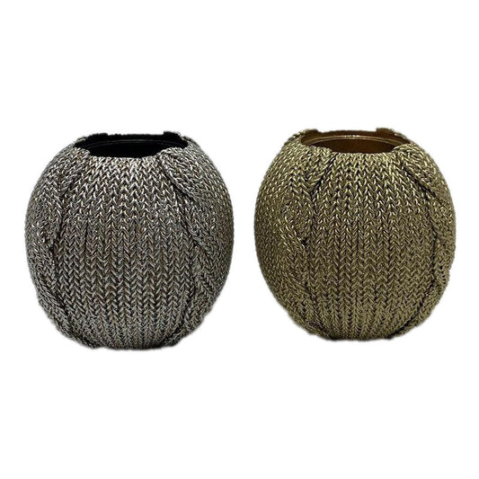 Κηροπήγιο Πολυρεσίνης Χρυσό 9x9x9