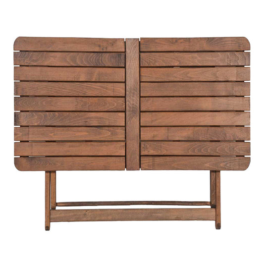 Τραπέζι Κήπου Πτυσσόμενο Ξύλινο Καφέ 140x80x71