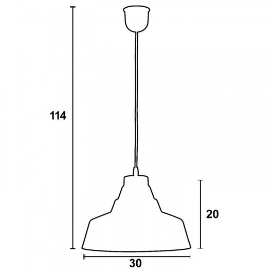 Φωτιστικό Μονόφωτο Αλουμίνιο Μαύρο/Πατίνα Ασημί Ε27 Φ30