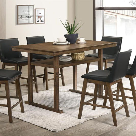 Τραπέζι με Ράφι Ξύλινο Καφέ 150x90x92