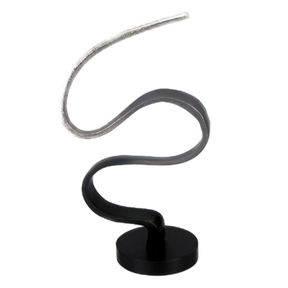 Επιτραπέζιο Διακοσμητικό Μεταλλικό/Ξύλινο Ασημί/Μαύρο 25x15x44