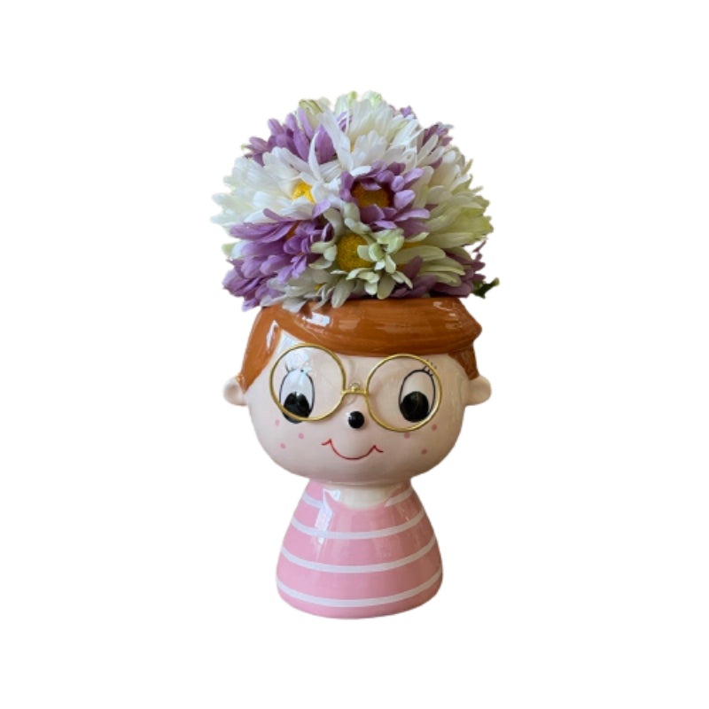 Κασπώ 'Κορίτσι' Κεραμικό Πολύχρωμο 12x10x13