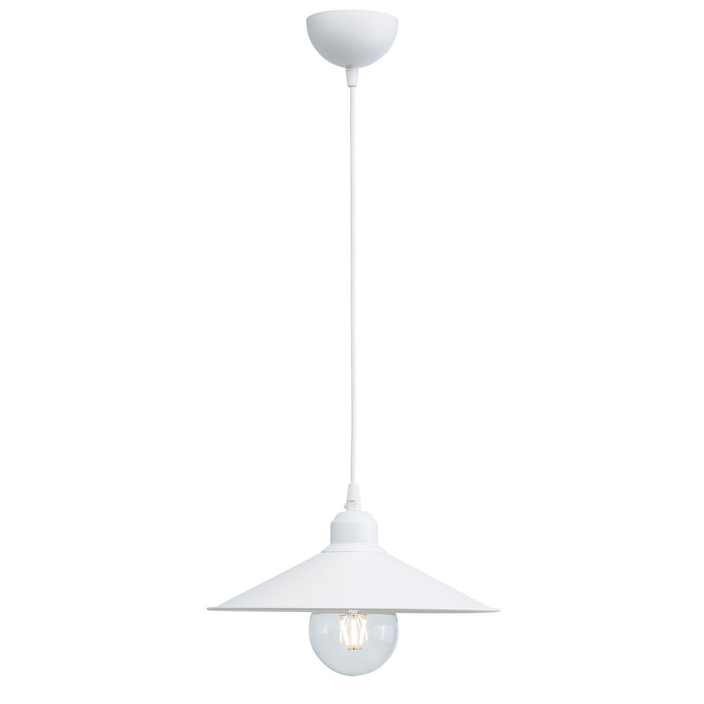 Φωτιστικό Μονόφωτο Αλουμίνιο Λευκό Ε27 Φ30