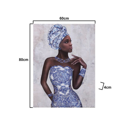 Πίνακας 'Γυναικεία Φιγούρα' Καμβάς Πολύχρωμος 60x4x80