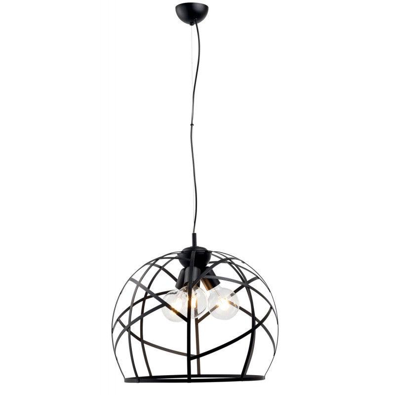 Φωτιστικό Πλέγμα Μέταλλο Μαύρο Ε27 Φ50 3φ