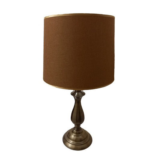 Επιτραπέζιο Φωτιστικό Μεταλλικό Μπρονζέ/Καφέ 33x33x65